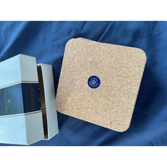 Pimpernel Christmas Coaster Set of 6 Made in England Cork Bottom NIB - Picture 3 of 5